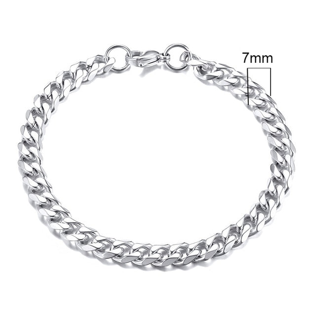 Vintage Men's Chunky Curb Chain Bracelet