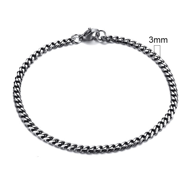 Vintage Men's Chunky Curb Chain Bracelet