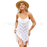 European And American Vintage Knitted Halter Dress