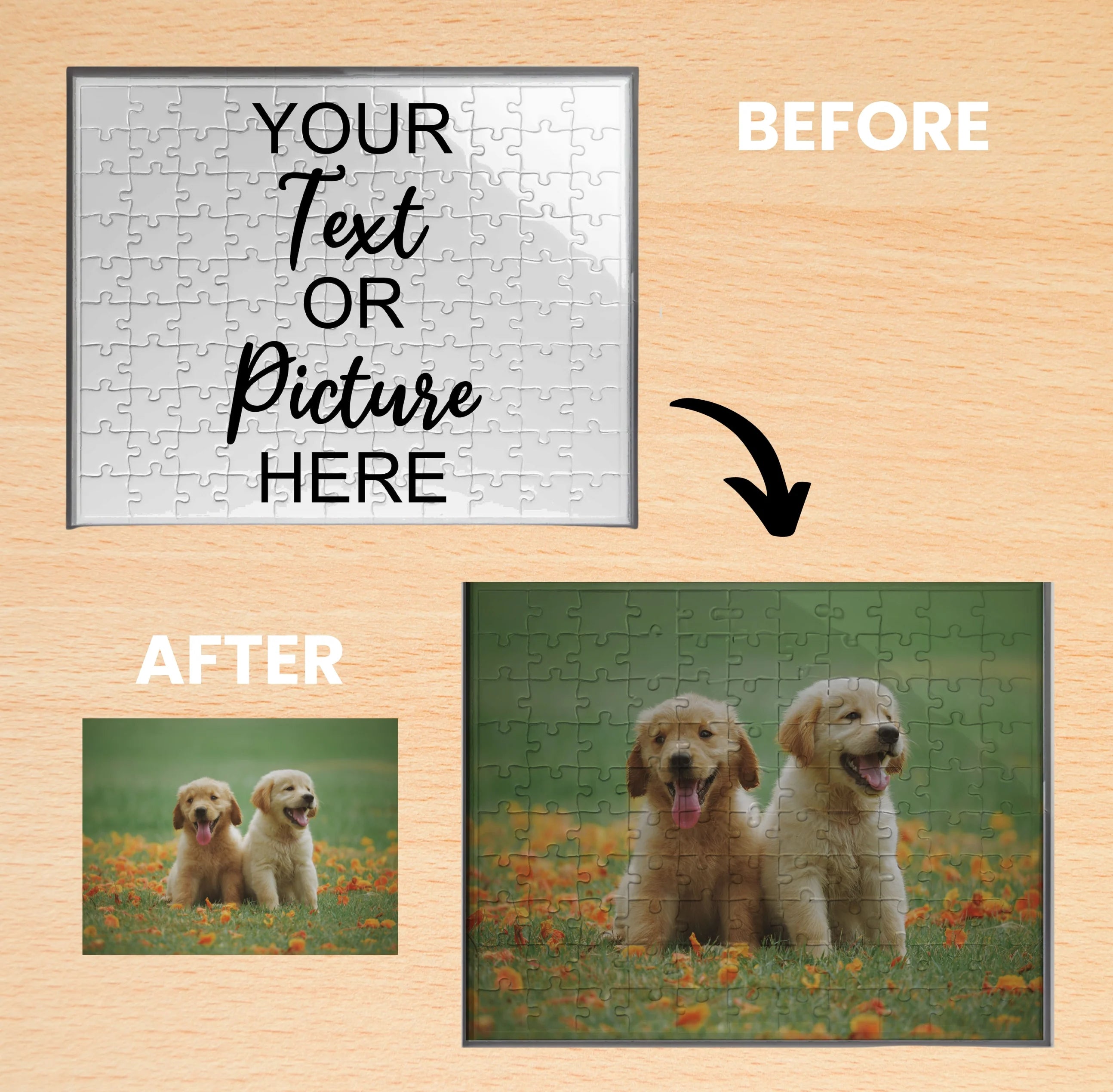 Personalized Vintage Photo Puzzle