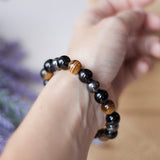 Triple Vintage Protection Bracelet with Tiger Eye