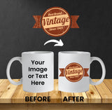 Custom Vintage Mug Personalized Gift Design