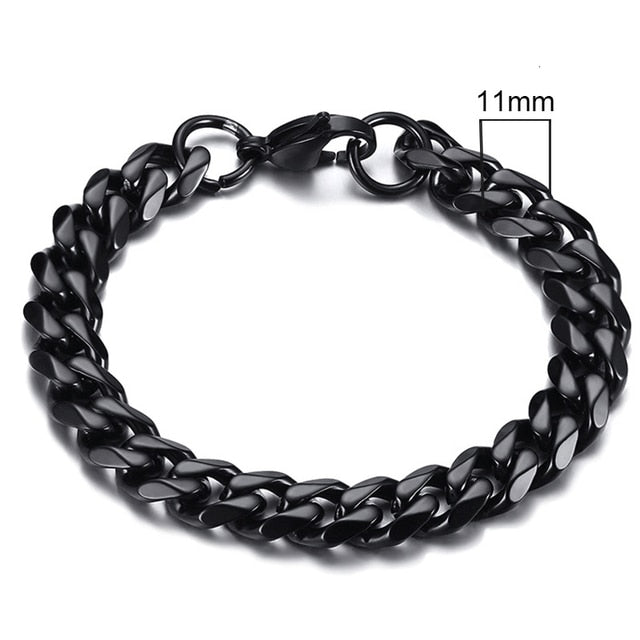 Vintage Men's Chunky Curb Chain Bracelet