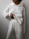 Vintage  Women’s Casual Hooded Tracksuit