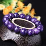 Natural Charoite Amethyst Vintage Dragon Crystal Bracelet