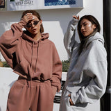 Stylish Vintage Women's Oversize Hoodie & Joggers