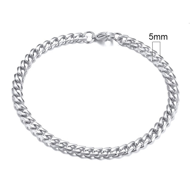 Vintage Men's Chunky Curb Chain Bracelet