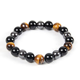 Triple Vintage Protection Bracelet with Tiger Eye