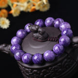 Natural Charoite Amethyst Vintage Dragon Crystal Bracelet