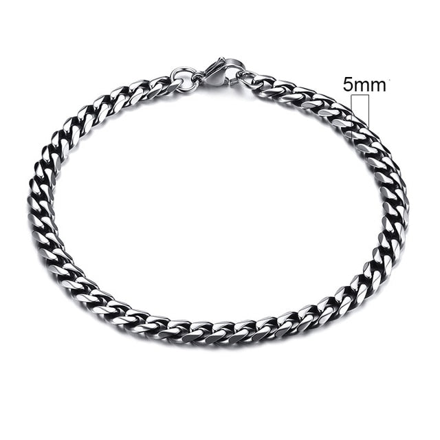 Vintage Men's Chunky Curb Chain Bracelet