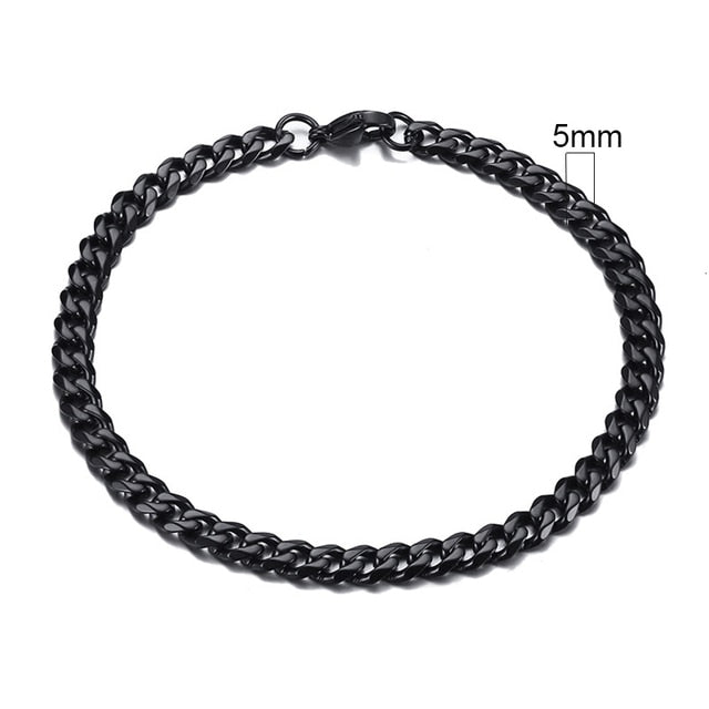 Vintage Men's Chunky Curb Chain Bracelet