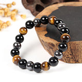 Triple Vintage Protection Bracelet with Tiger Eye