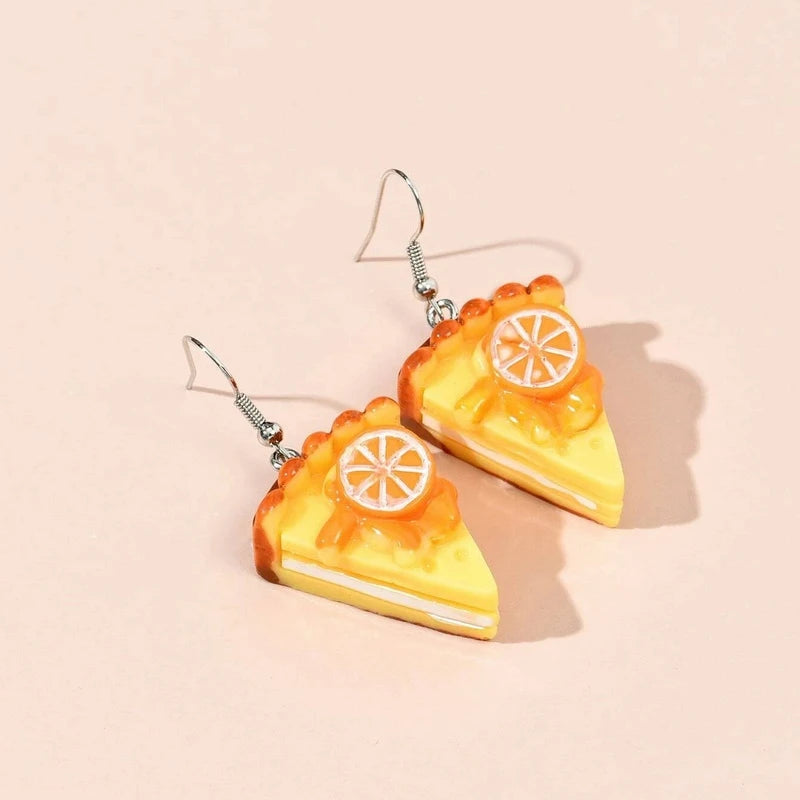 Vintage Handmade Strawberry Cake Earrings Women