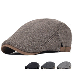 Men's Winter Wool Vintage Newsboy Cap