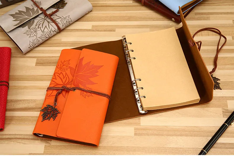 Travelers Vintage Notebook PU Leather Blank Kraft Diary Note Book