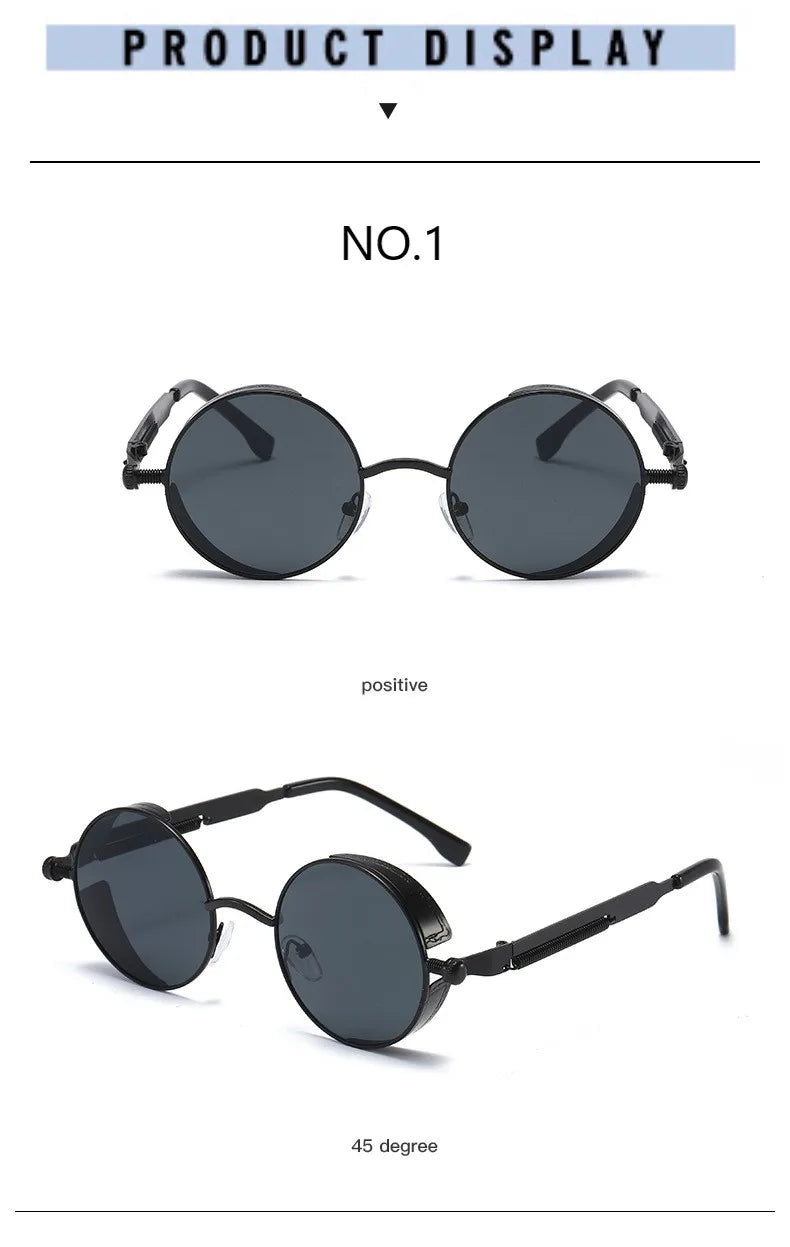 Vintage Steampunk Sunglasses Men Women