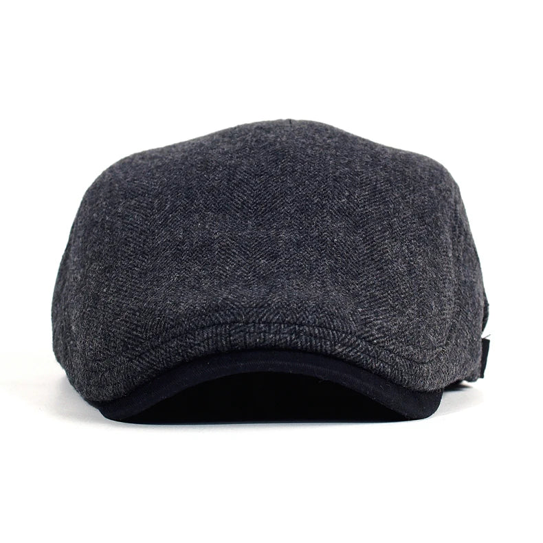 Men's Winter Wool Vintage Newsboy Cap