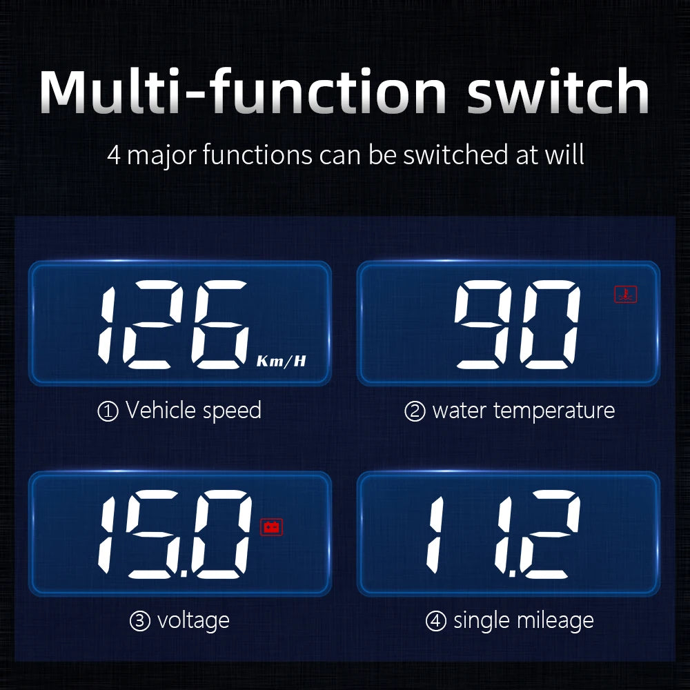 Vintage Digital Car Speedometer Projector Display