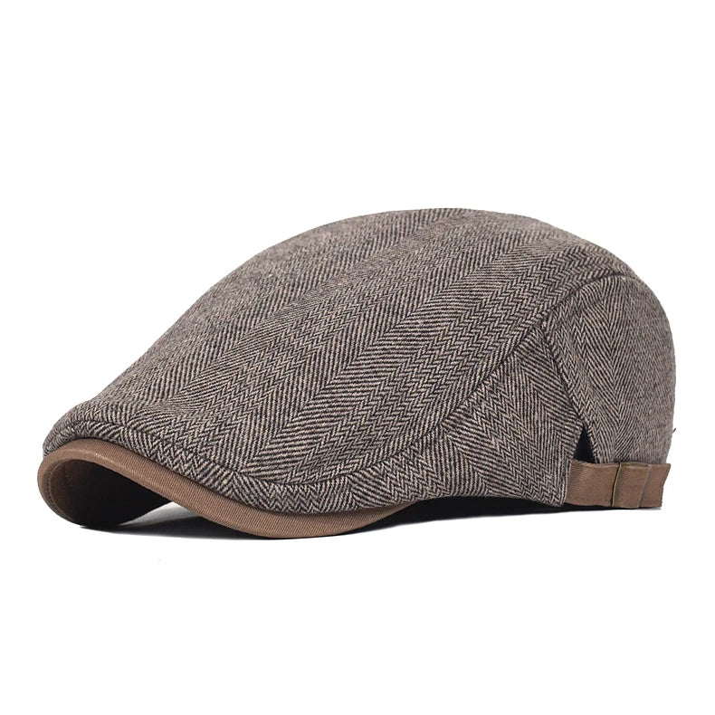 Men's Winter Wool Vintage Newsboy Cap