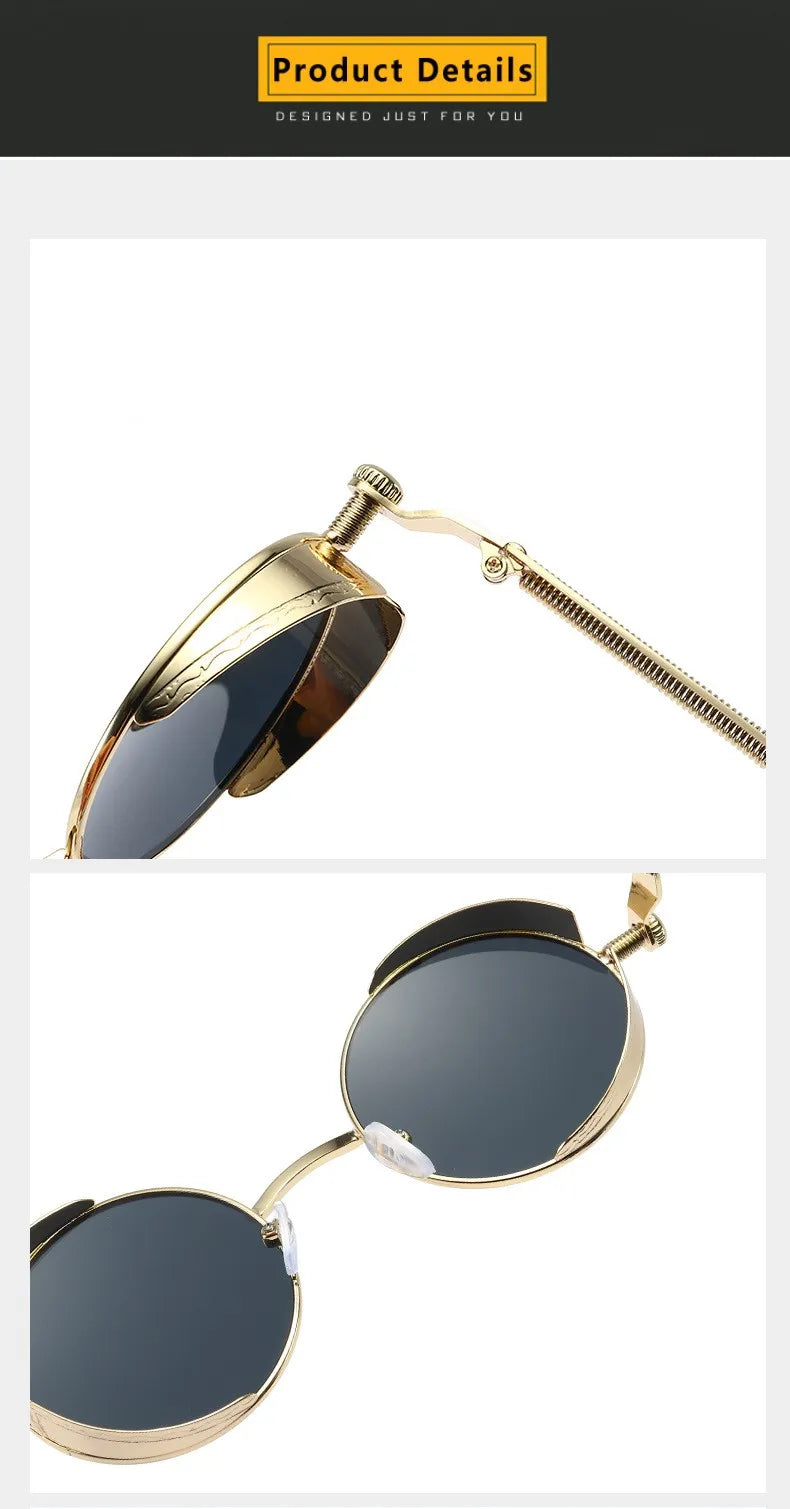 Vintage Steampunk Sunglasses Men Women