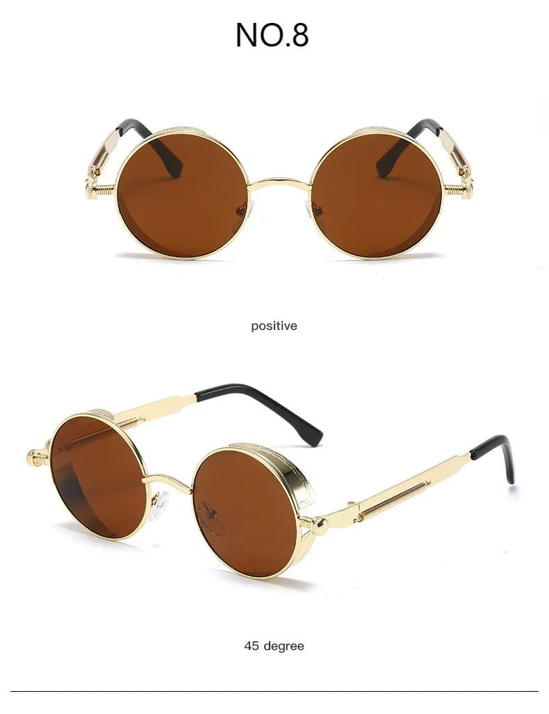 Vintage Steampunk Sunglasses Men Women