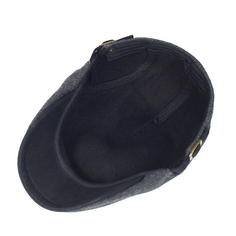 Men's Winter Wool Vintage Newsboy Cap