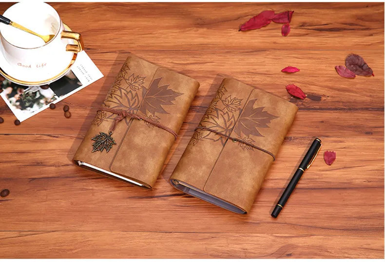 Travelers Vintage Notebook PU Leather Blank Kraft Diary Note Book