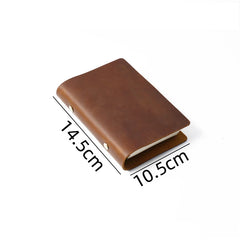 Vintage Real Cow Leather Cover Notebook