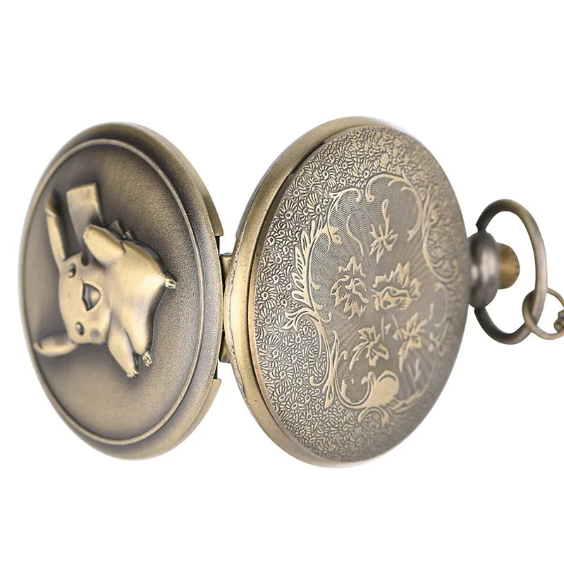 Vintage Japanese Anime Theme Quartz Pocket Watch