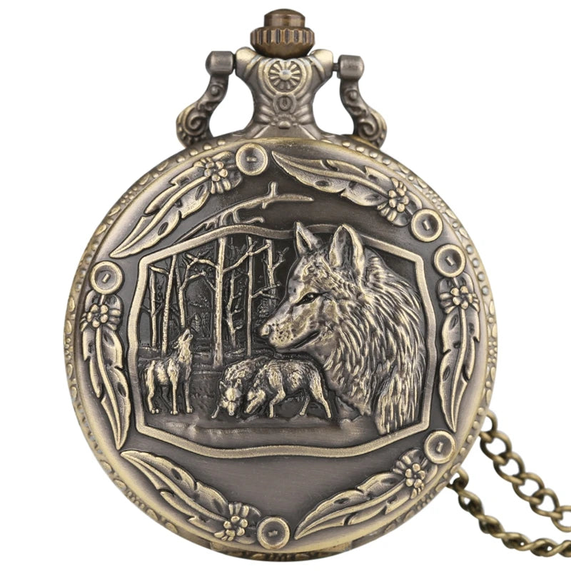 Vintage Japanese Anime Theme Quartz Pocket Watch