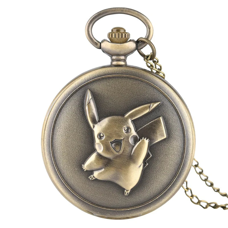 Vintage Japanese Anime Theme Quartz Pocket Watch