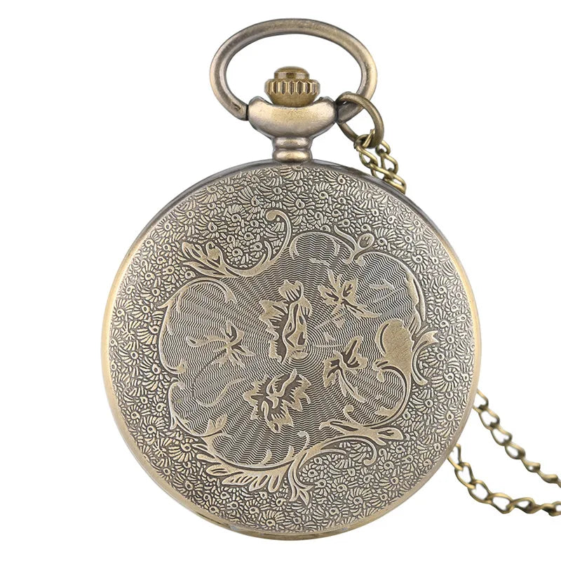 Vintage Japanese Anime Theme Quartz Pocket Watch