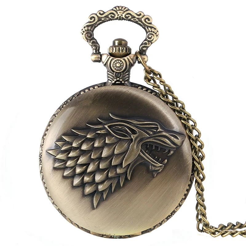 Vintage Japanese Anime Theme Quartz Pocket Watch