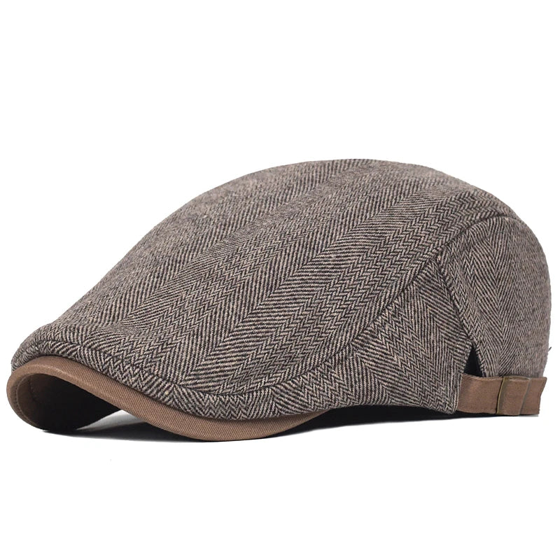 Men's Winter Wool Vintage Newsboy Cap