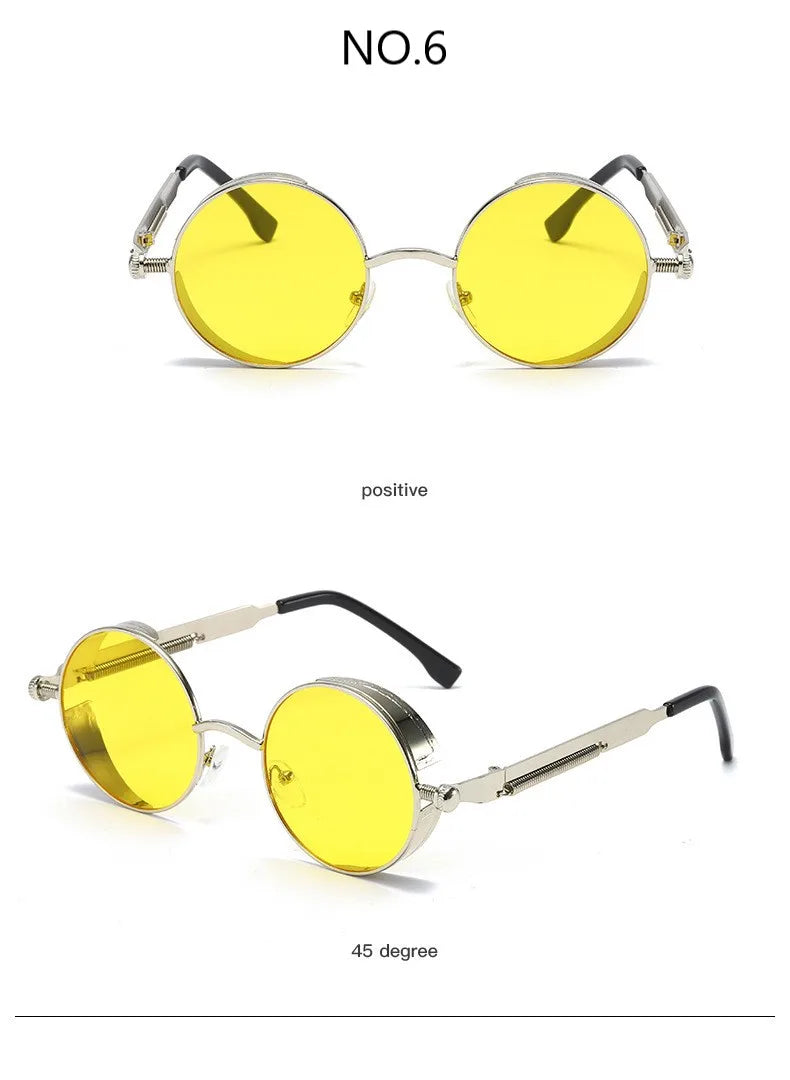 Vintage Steampunk Sunglasses Men Women