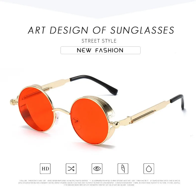 Vintage Steampunk Sunglasses Men Women