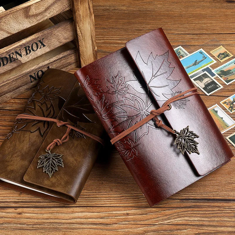 Travelers Vintage Notebook PU Leather Blank Kraft Diary Note Book