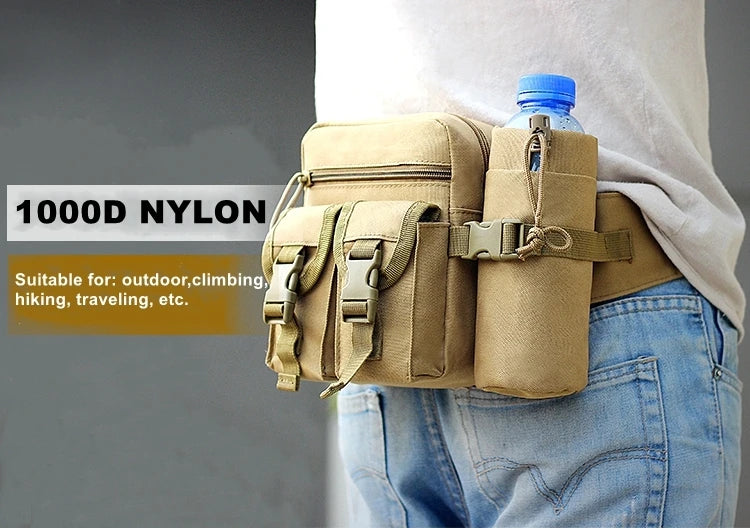 Tactical Nylon Waist Pack Hiking Vintage Bag