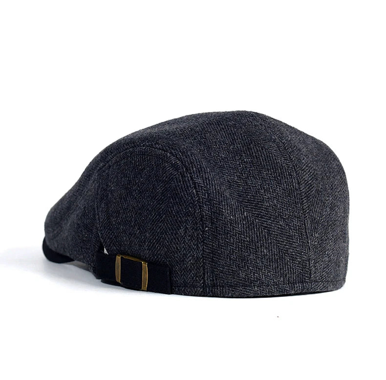 Men's Winter Wool Vintage Newsboy Cap