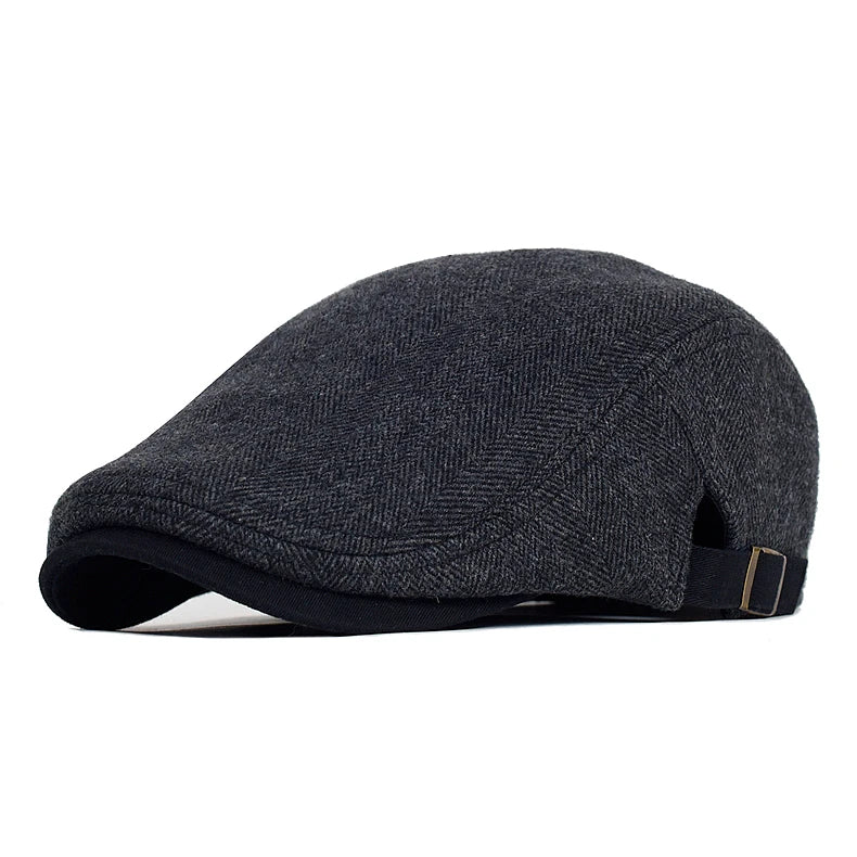 Men's Winter Wool Vintage Newsboy Cap