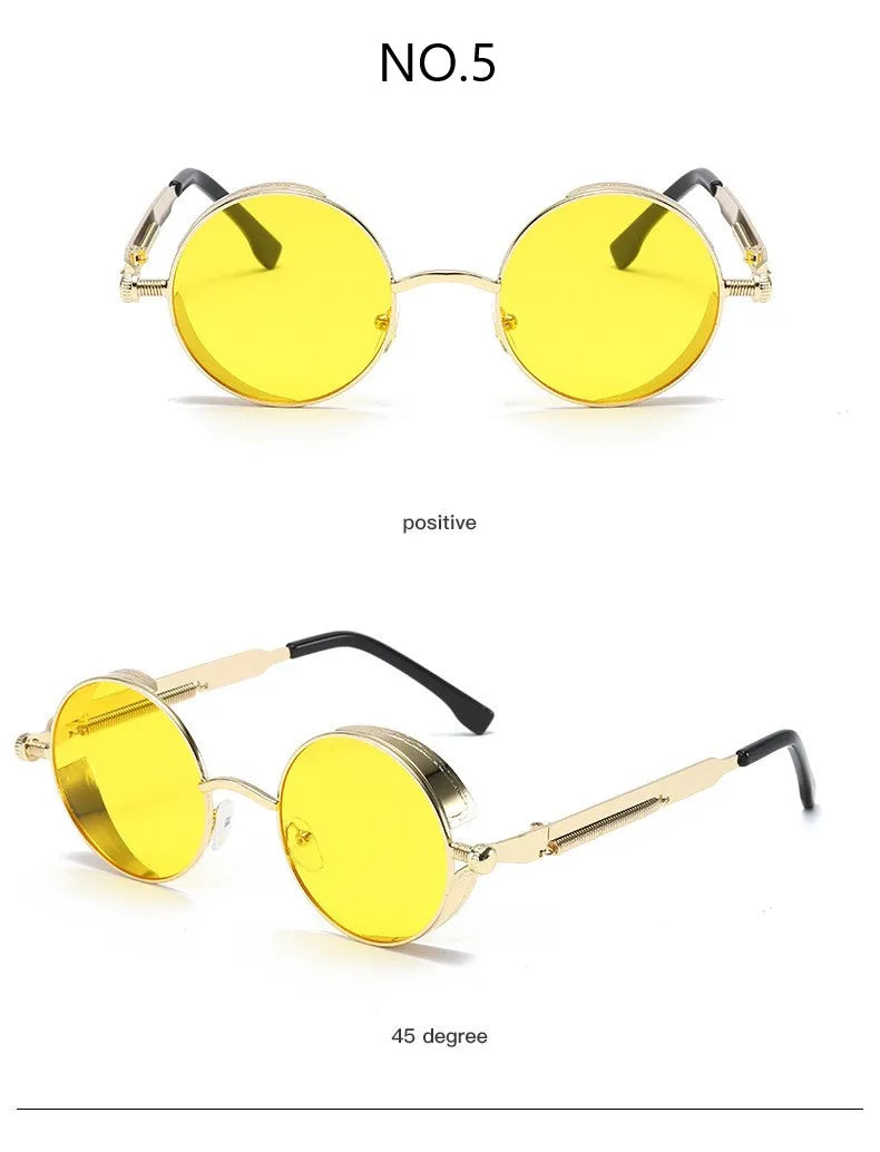 Vintage Steampunk Sunglasses Men Women