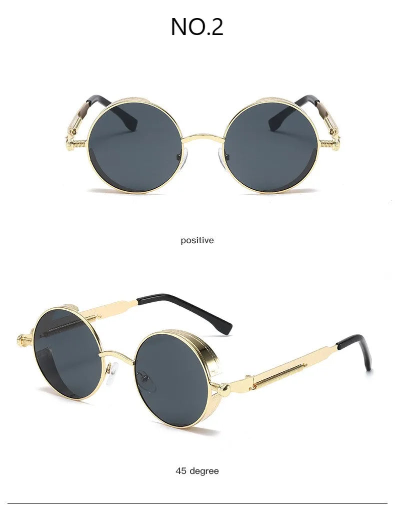 Vintage Steampunk Sunglasses Men Women