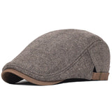 Men's Winter Wool Vintage Newsboy Cap