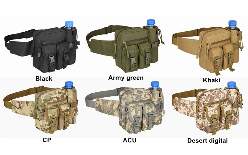 Tactical Nylon Waist Pack Hiking Vintage Bag