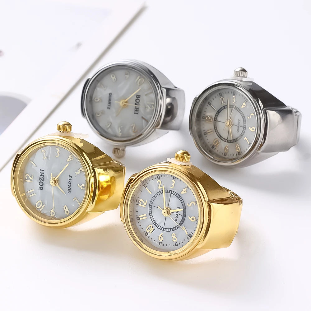 Vintage Punk Finger Watch Couple Rings