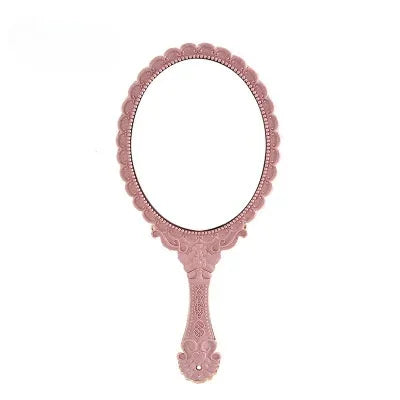 Vintage Carved Handheld Vanity Mirror