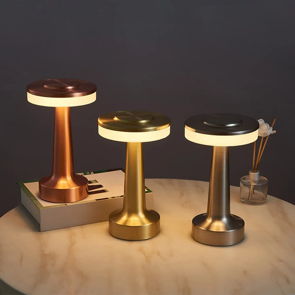 Vintage Retro LED Rechargeable Dimmable Table Lamp