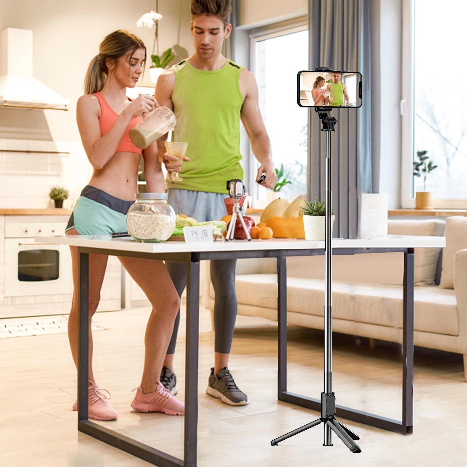 4-in-1 Selfie Stick Tripod with Remote