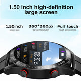 Vintage Smart Watch 1.5 inch Full Touch Screen Bluetooth Call Business Man Watches