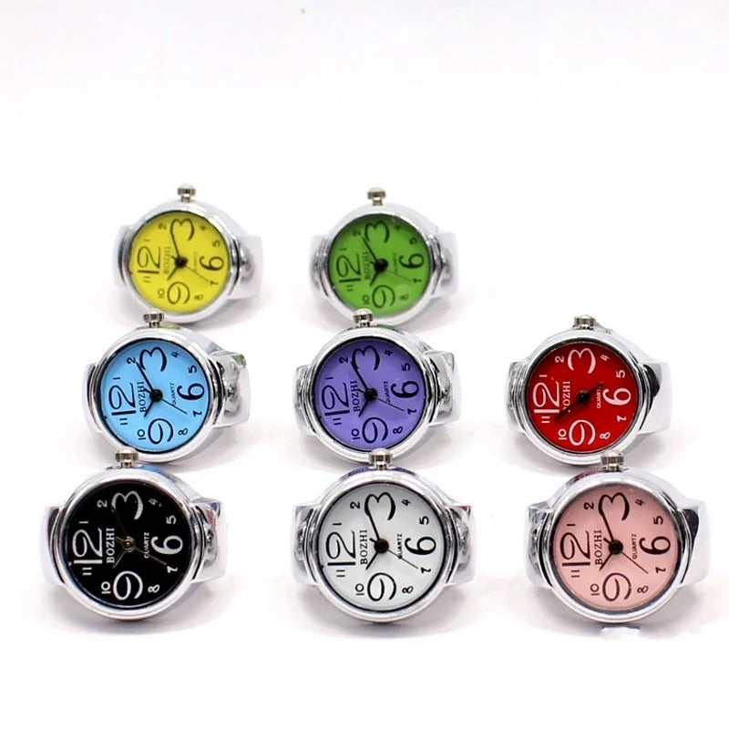 Vintage Punk Finger Watch Couple Rings